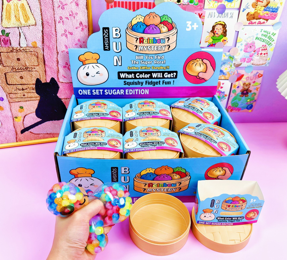 Colorful water beaded squishy dumplings-12unit
