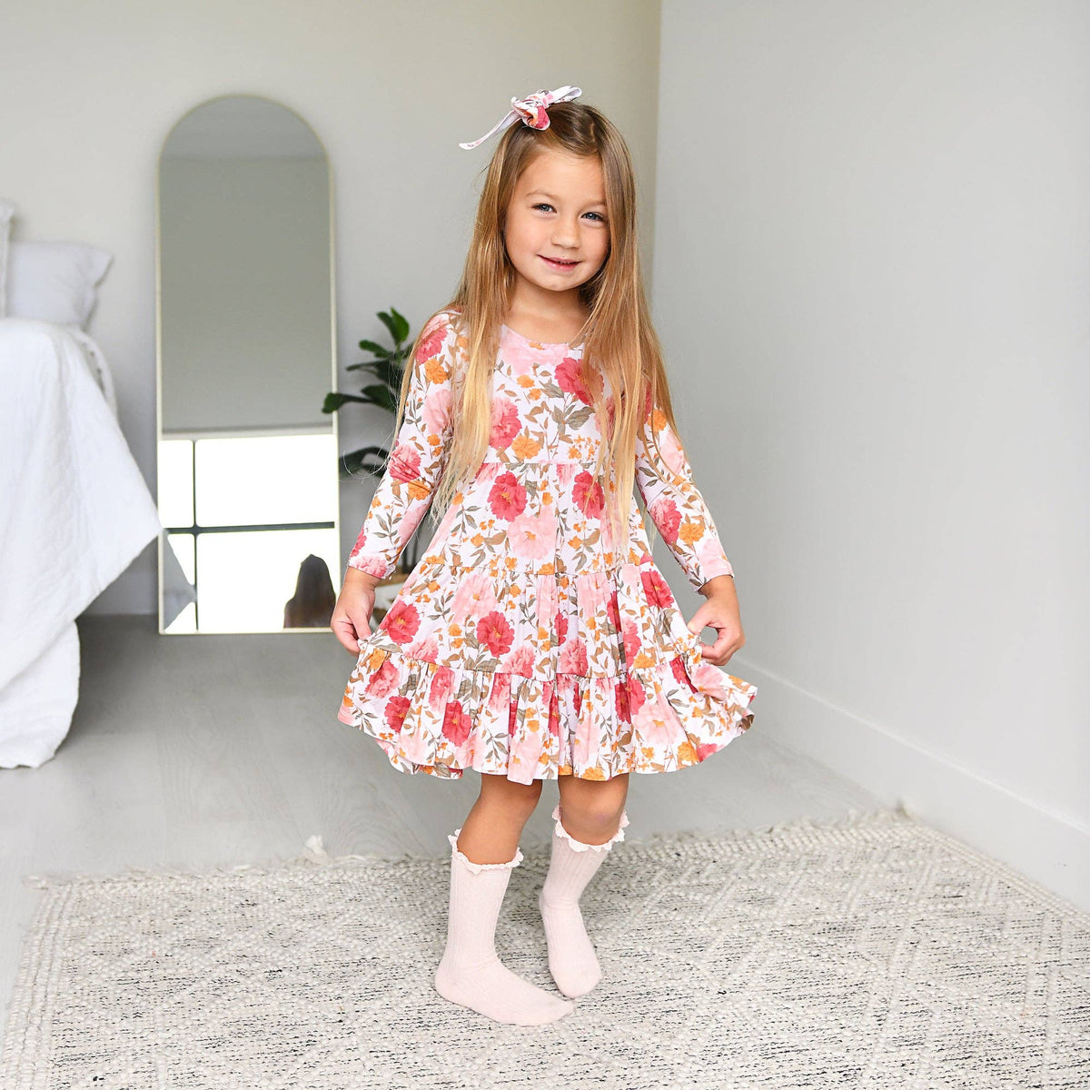 Felicity SWING DRESS Floral Bamboo Kids Outfit