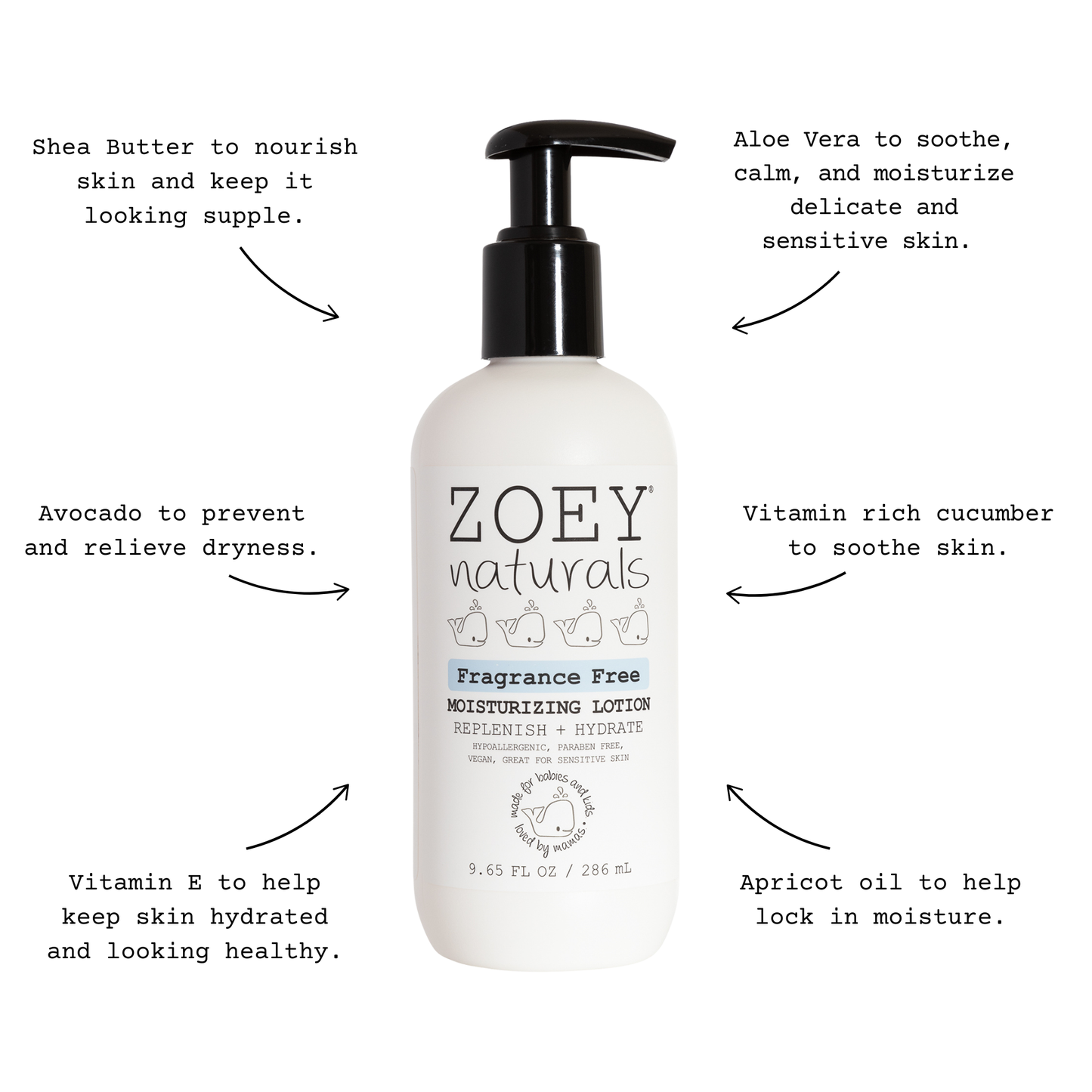 Fragrance Free Moisturizing Lotion - 9.65oz