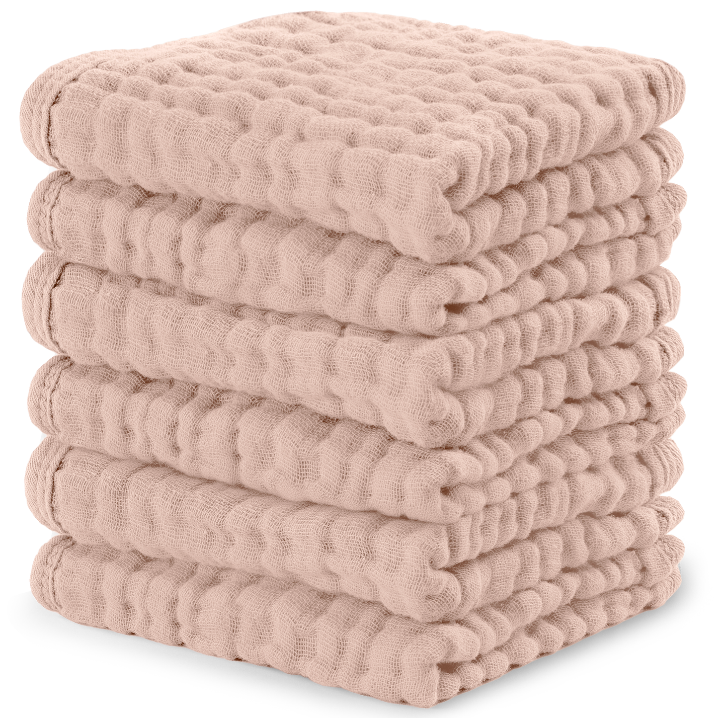 Baby Washcloths 100% Muslin Cotton by Comfy Cubs