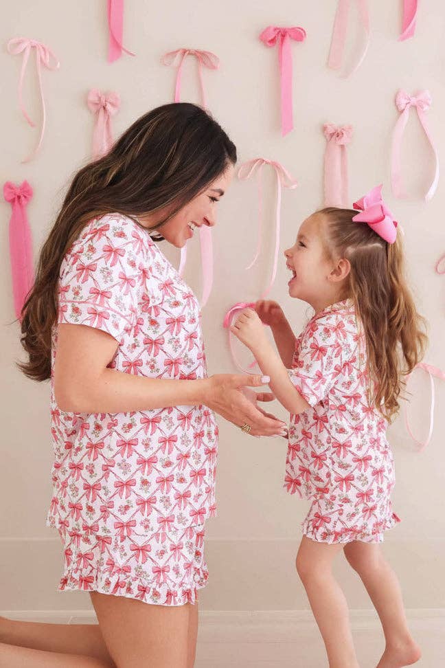 Two Piece Short Lounge Set | Bow Besties
