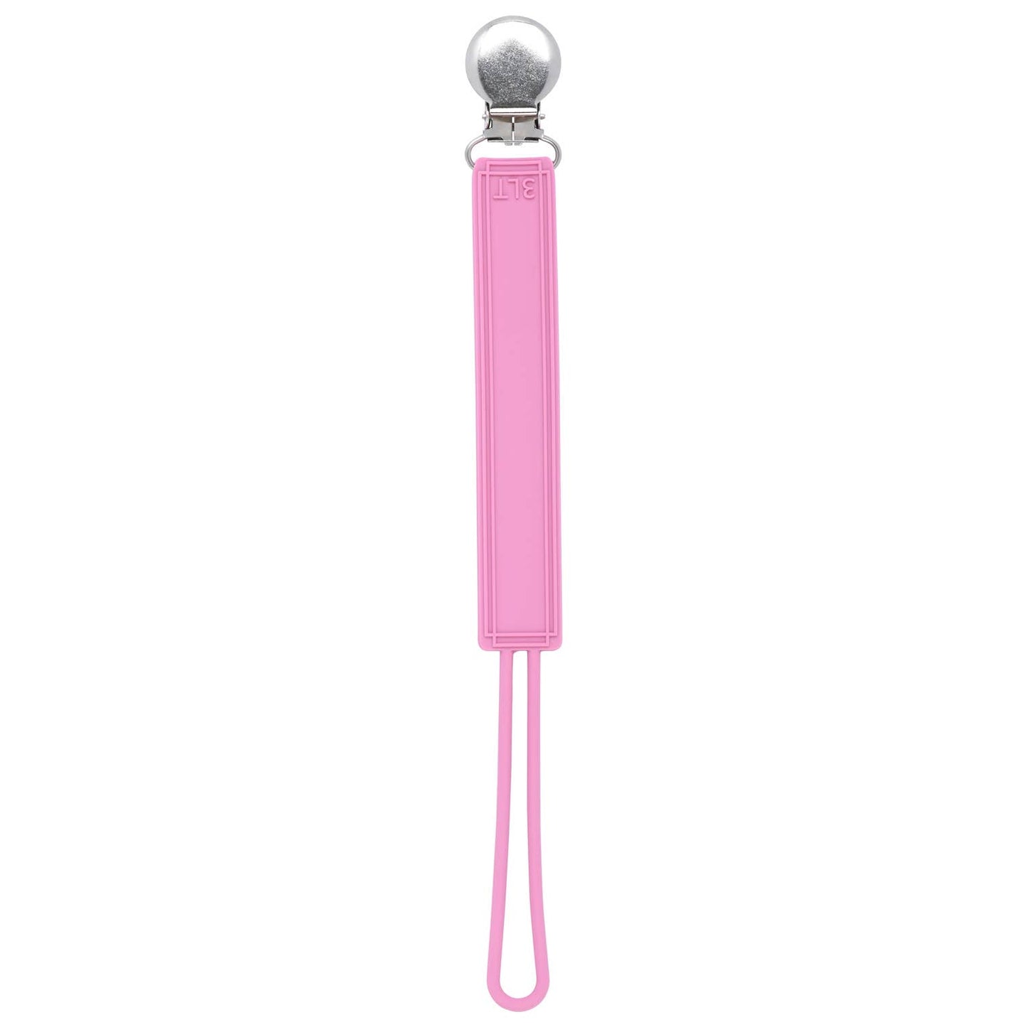 Classic Rose All Silicone Modern Pacifier Clip